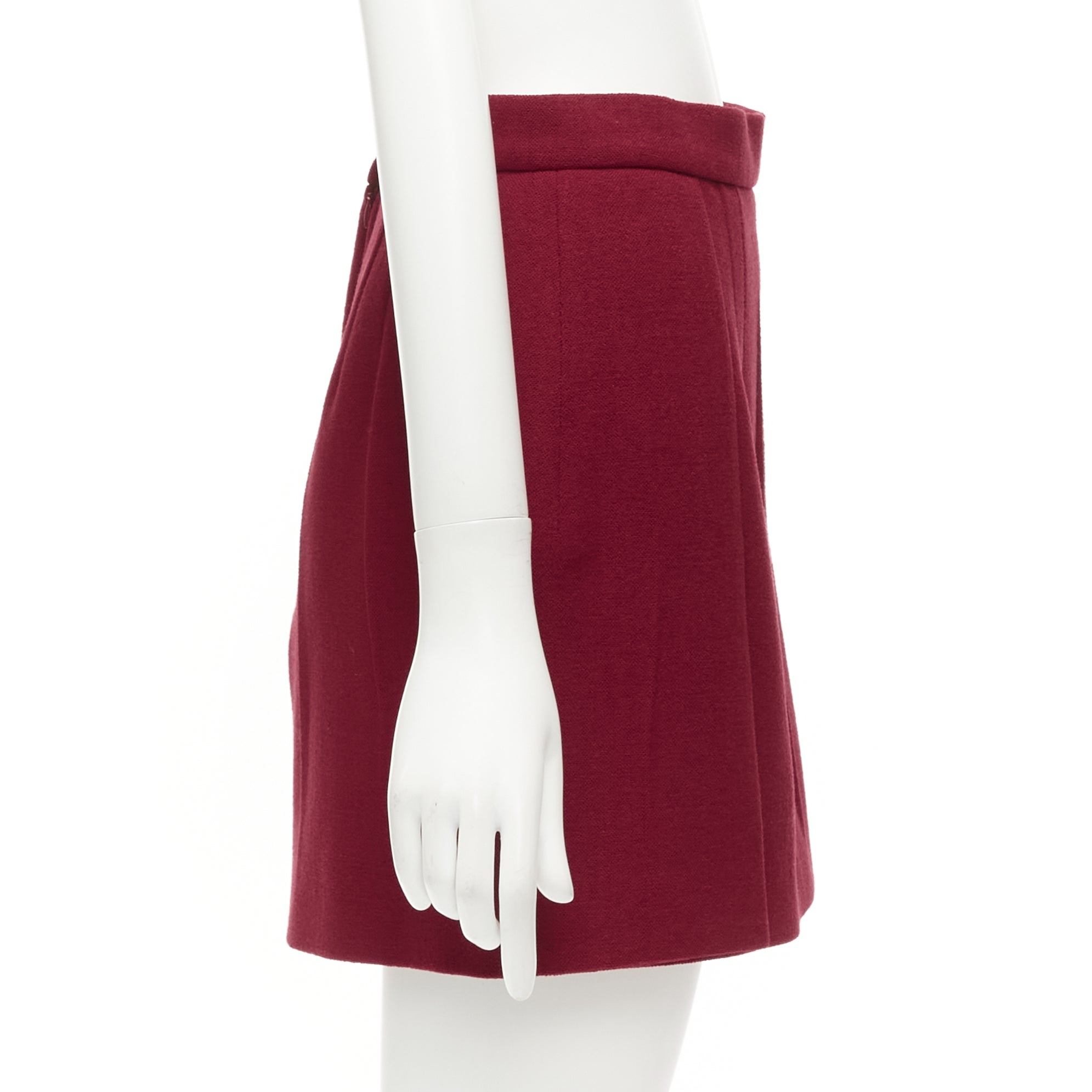 Prada Crinkle Crepe Skirt - 4