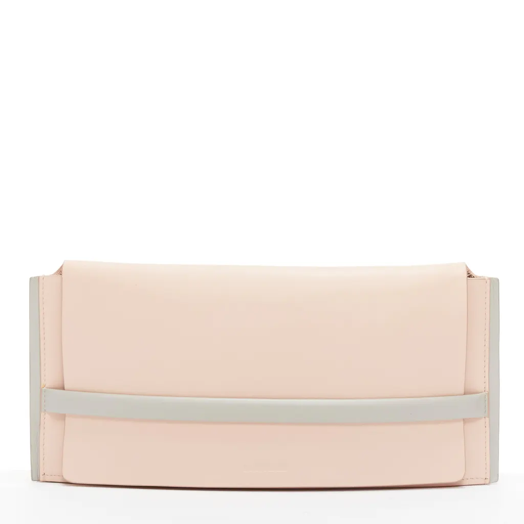 Jil Sander Gold Stud Wristlet Pink Leather Very good - Front View