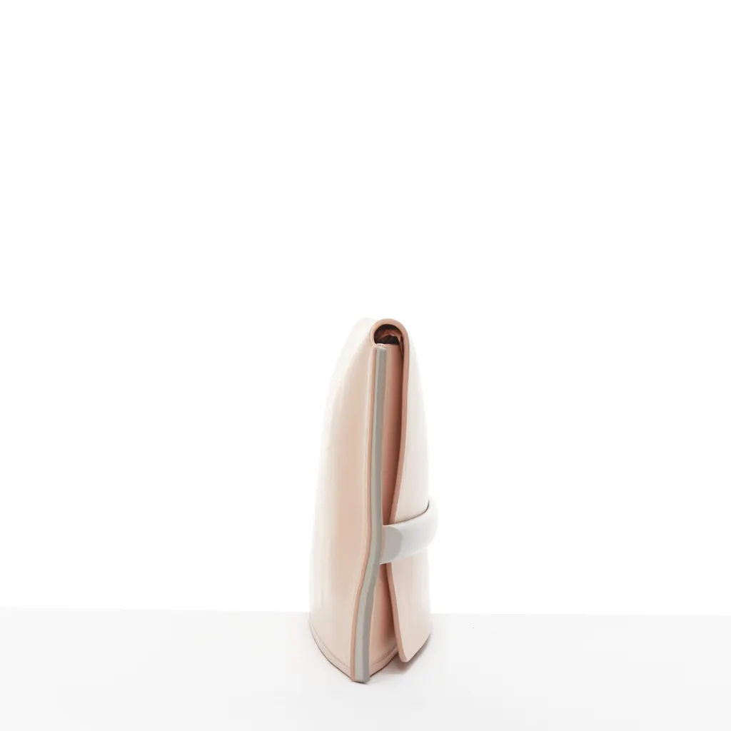 Jil Sander Gold Stud Wristlet Pink Leather Very good - Model View
