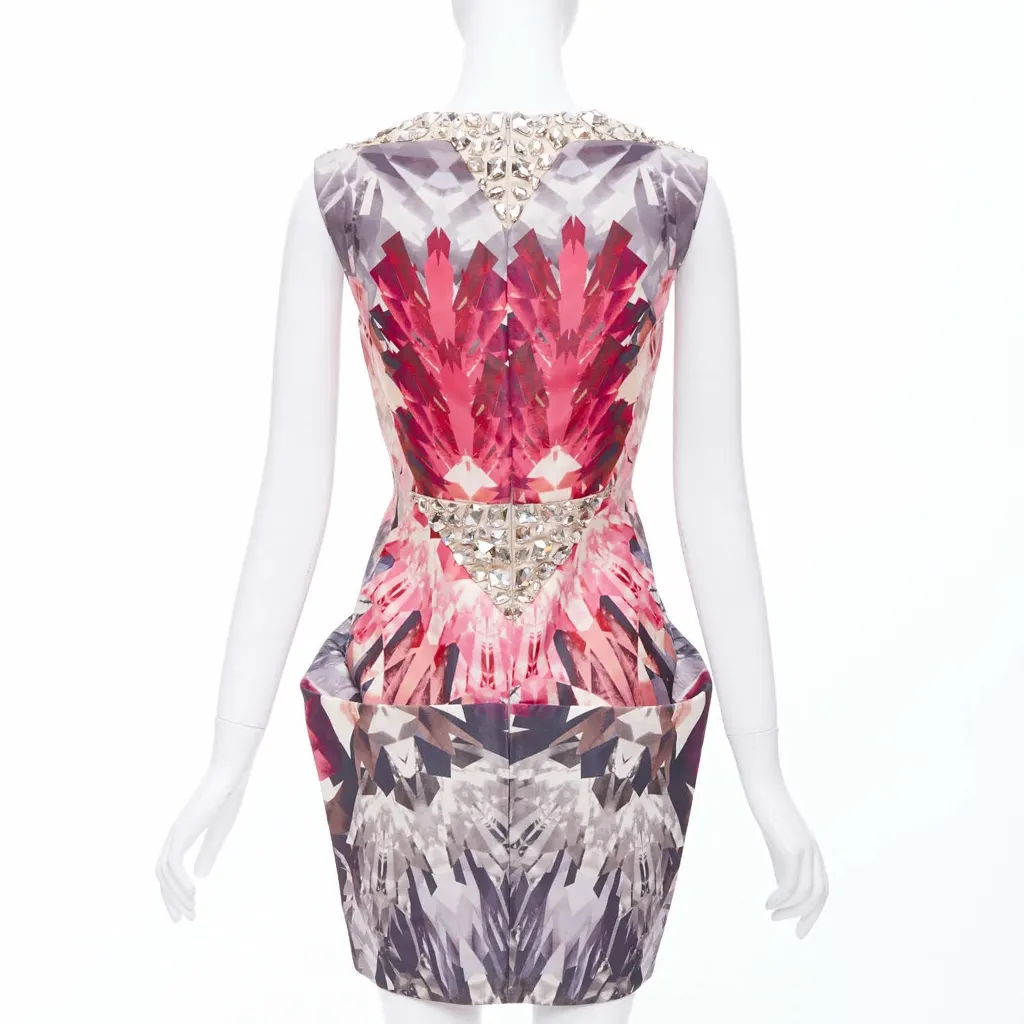 Alexander McQueen Kaleidoscope Pink Wool Very good - Box View