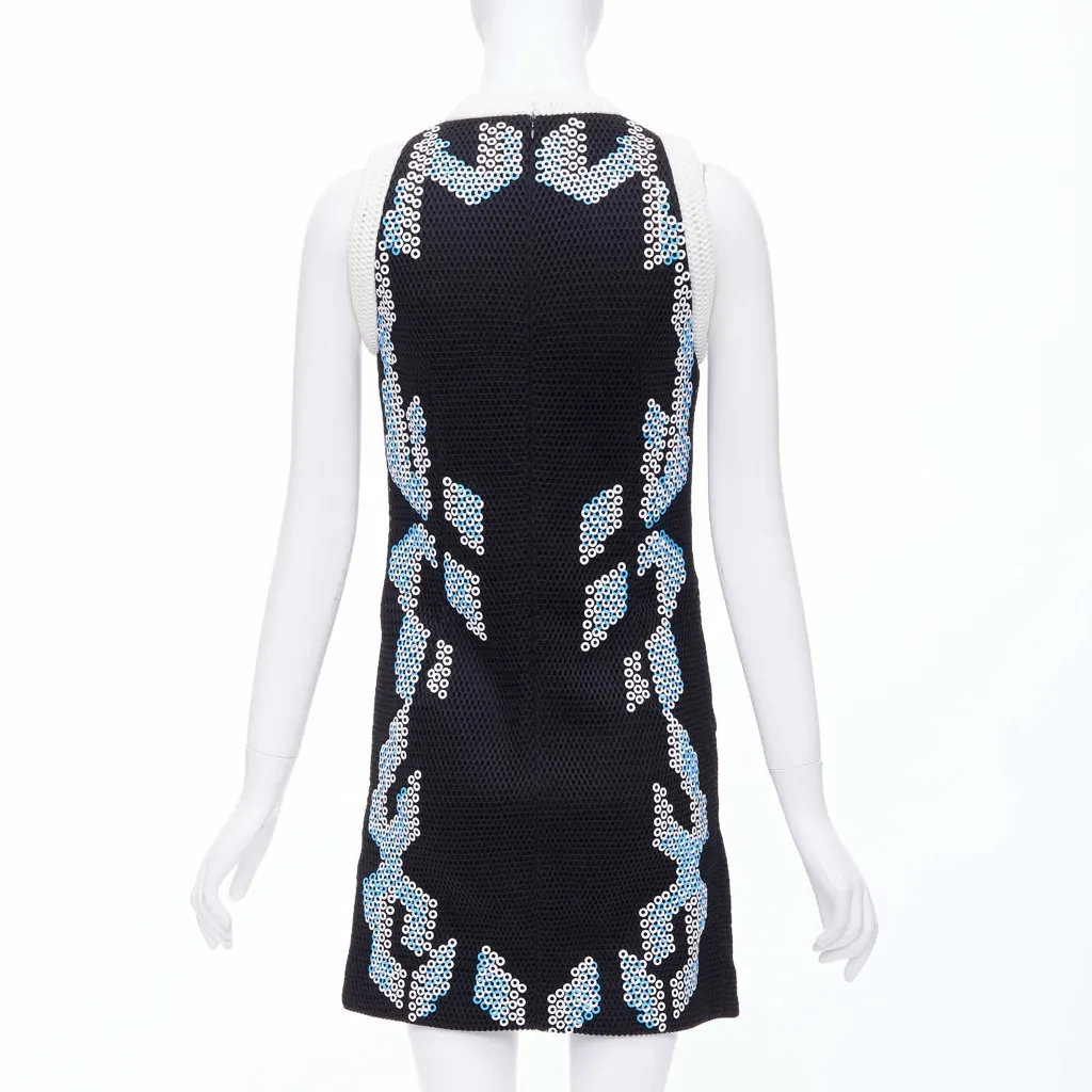 Peter Pilotto Mesh Mini Dress Black Silk Never worn - Box View