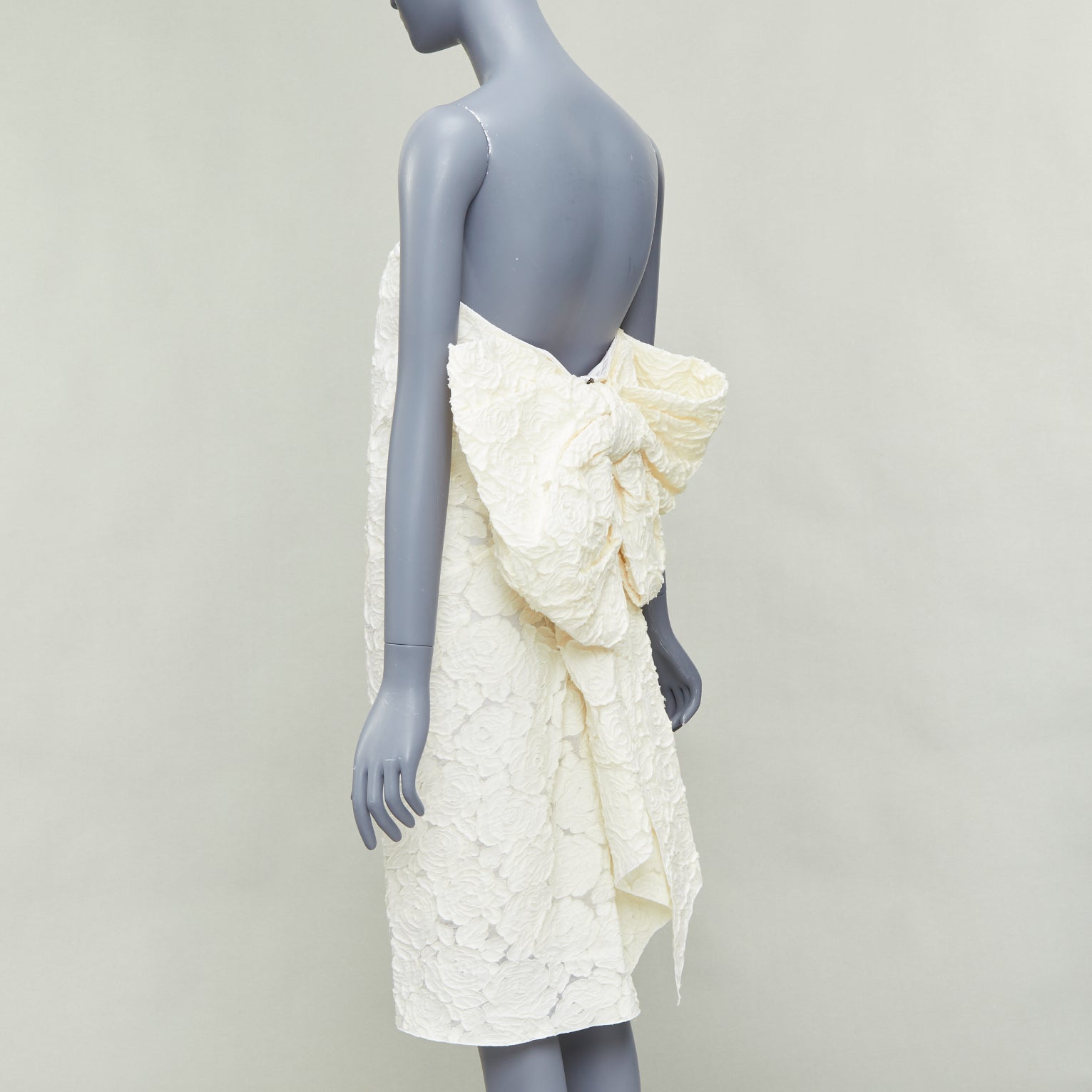 Lanvin Bow Strapless Dress - Side view