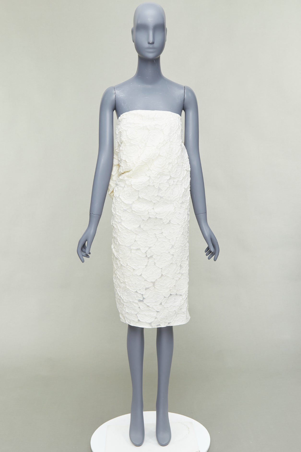 Lanvin Bow Strapless Dress - Image 11