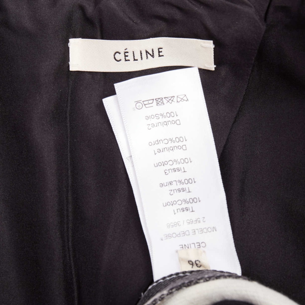 Celine Cream Animal Print Blazer - Image 11