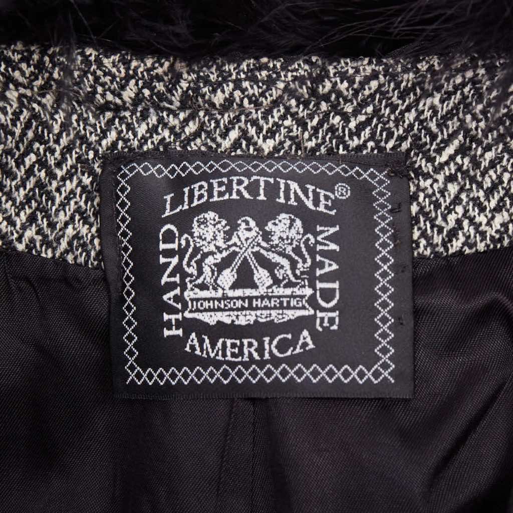 Libertine Black Feather Tweed Jacket - Image 10