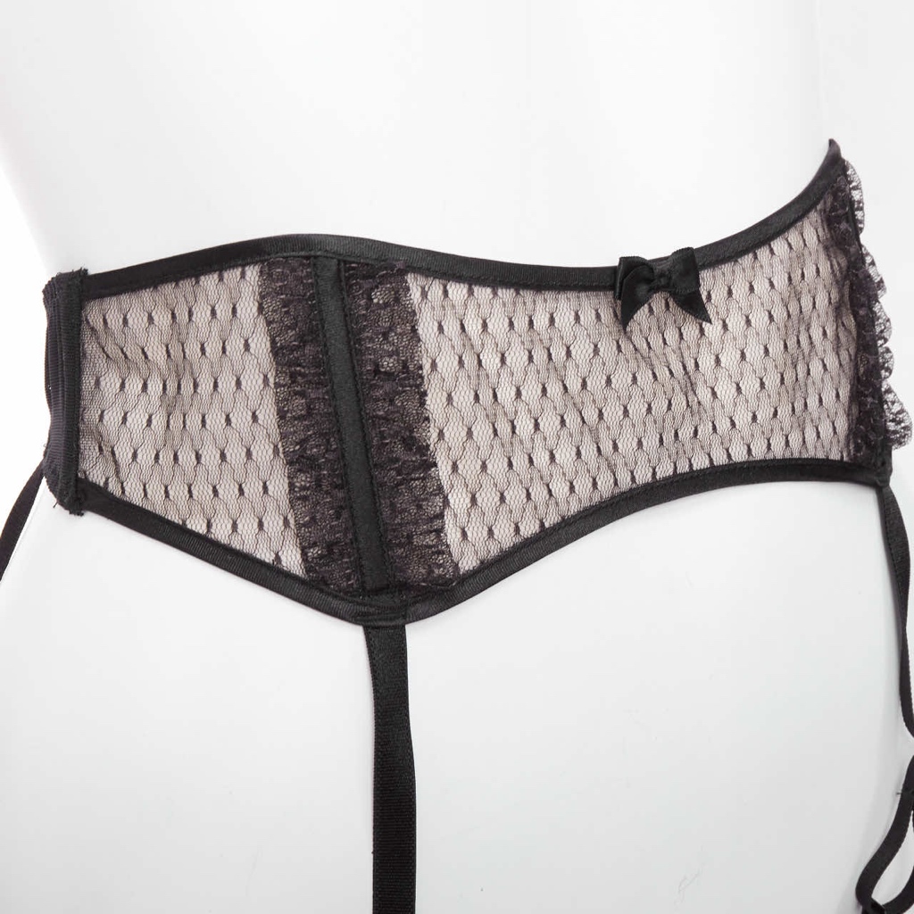Myla Mesh garter belt - Back view