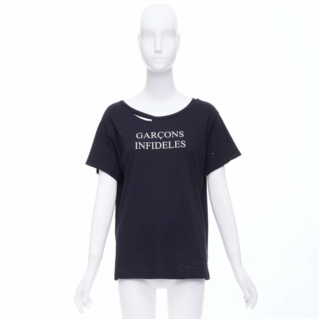 Garcons Infideles Logo Distressed Tee - Image 11
