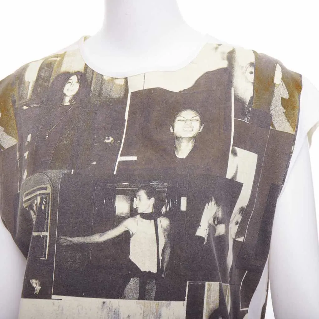 Balenciaga Photo Print Top Grey Cotton Never worn - Back View