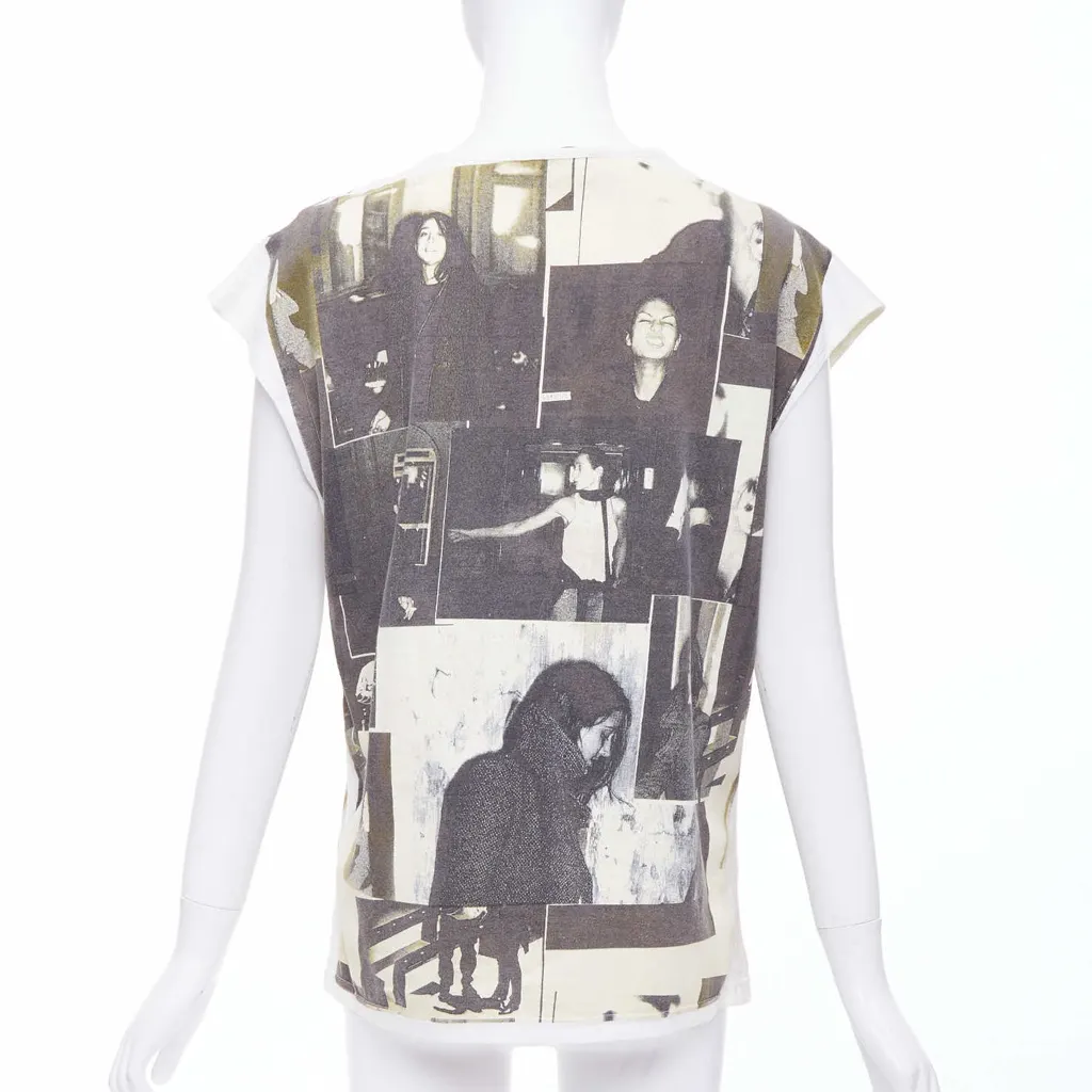 Balenciaga Photo Print Top Grey Cotton Never worn - Box View