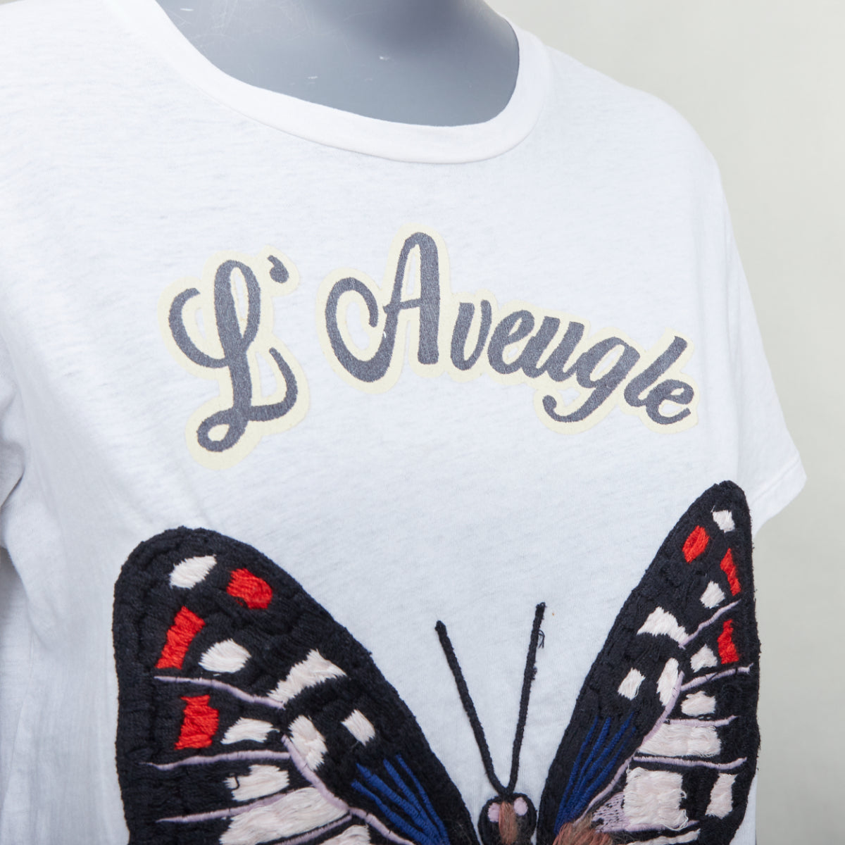 Gucci Butterfly Embroidered Tee - Detail 2