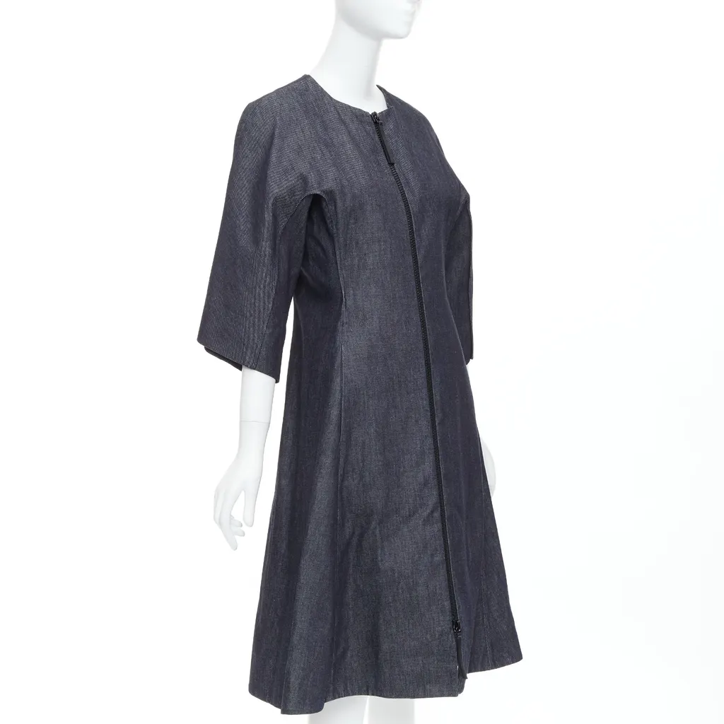 Marni Denim Dolman Dress Blue Cotton Never worn, with tag - Model View