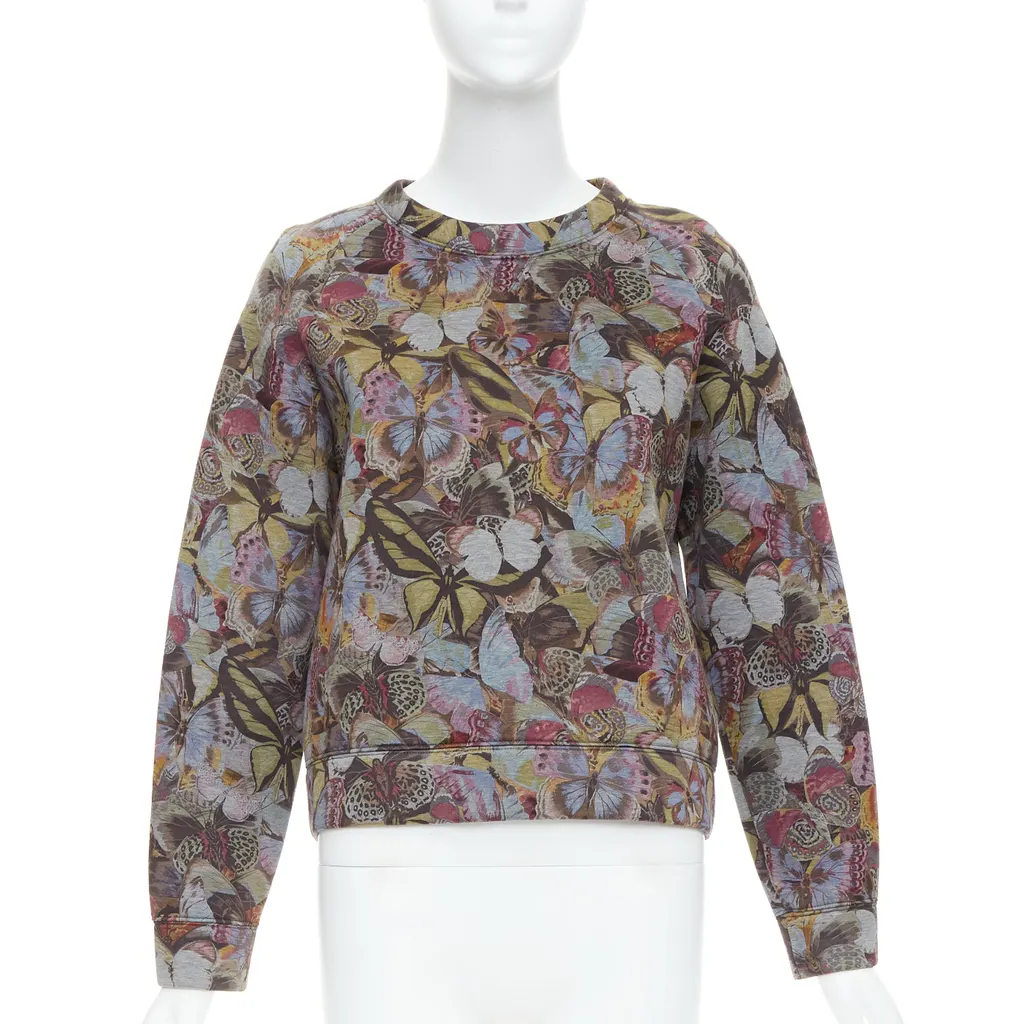 Valentino Butterfly Pullover Sweater MultiColor Cotton Never worn - Front View