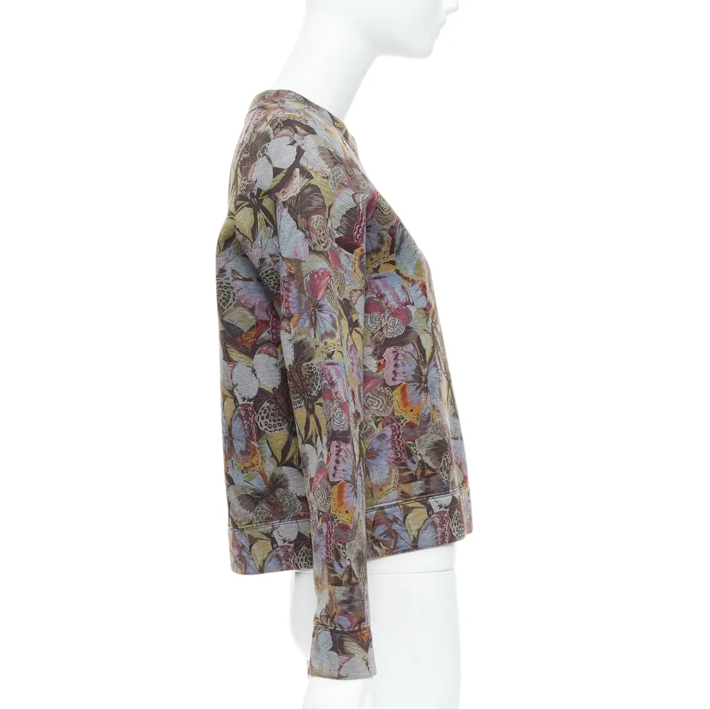 Valentino Butterfly Pullover Sweater MultiColor Cotton Never worn - Model View