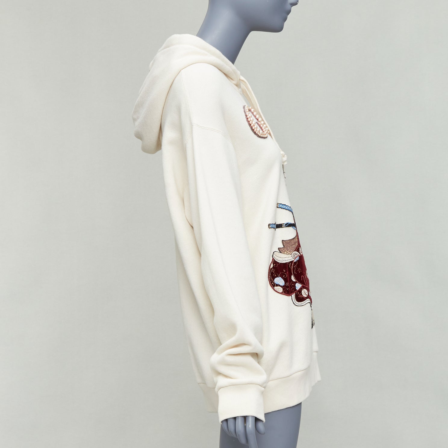 Gucci Embroidery Pearl Hoodie - 4