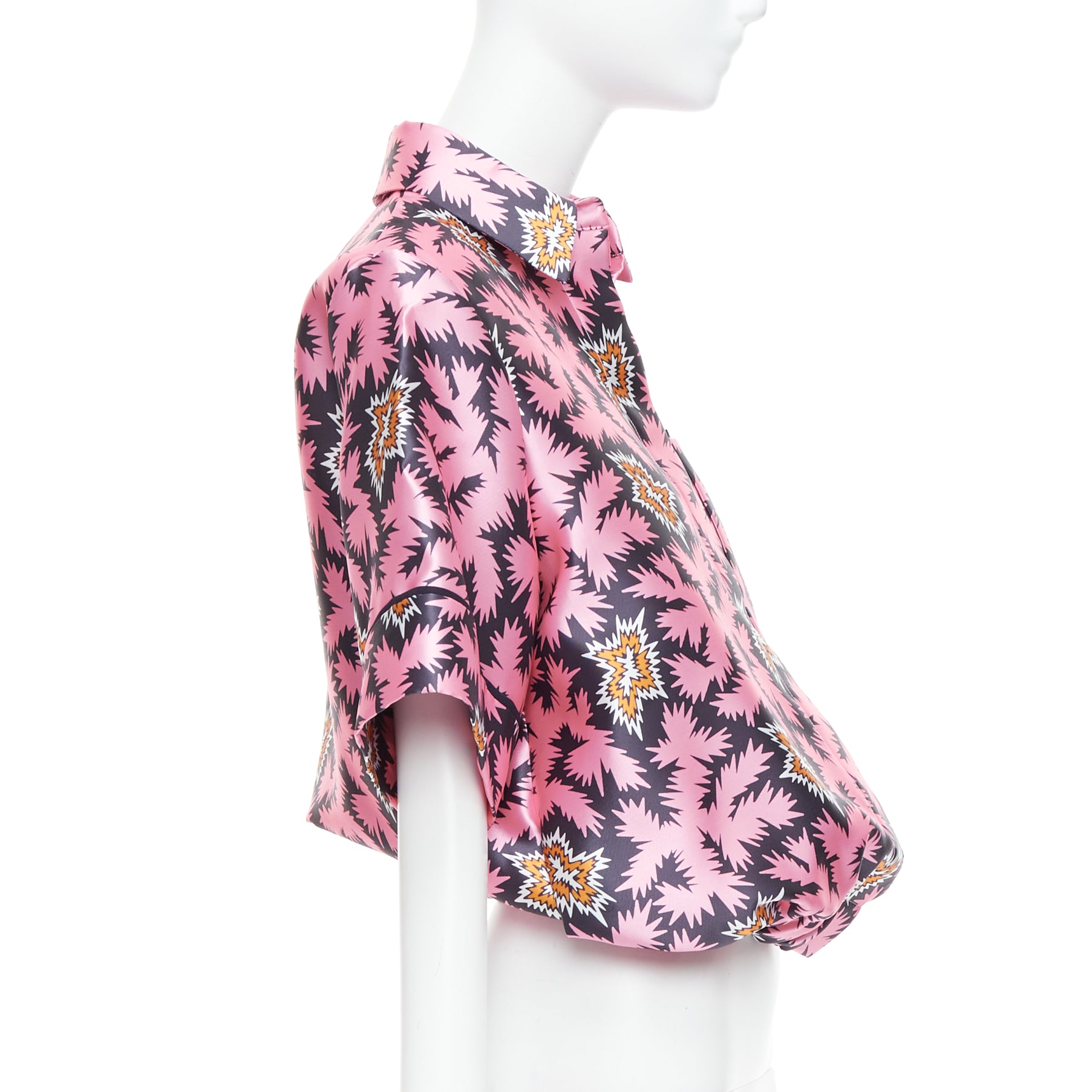 Victoria, Victoria Beckham Silk Graphic Overshirt - 4