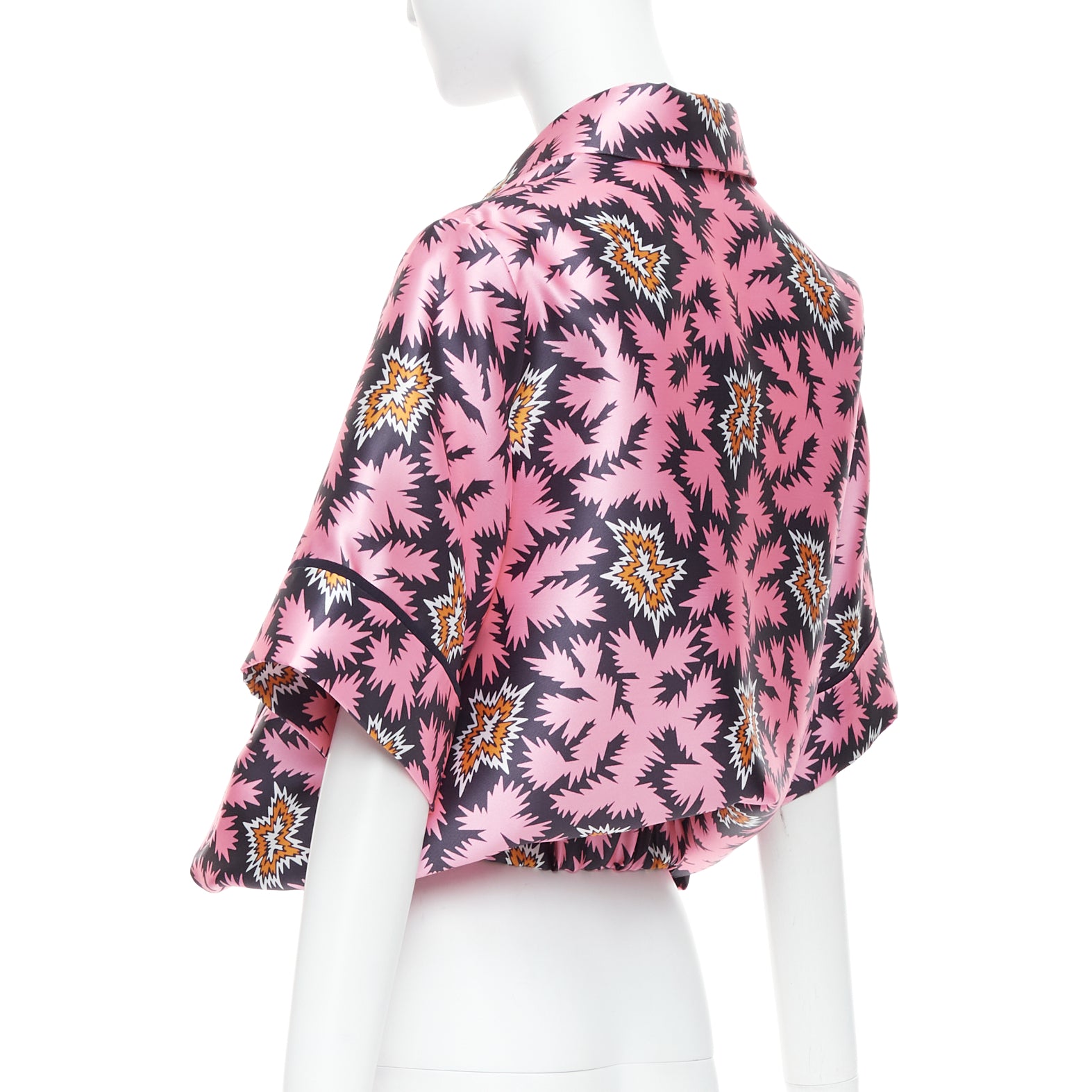 Victoria, Victoria Beckham Silk Graphic Overshirt - Detail 1