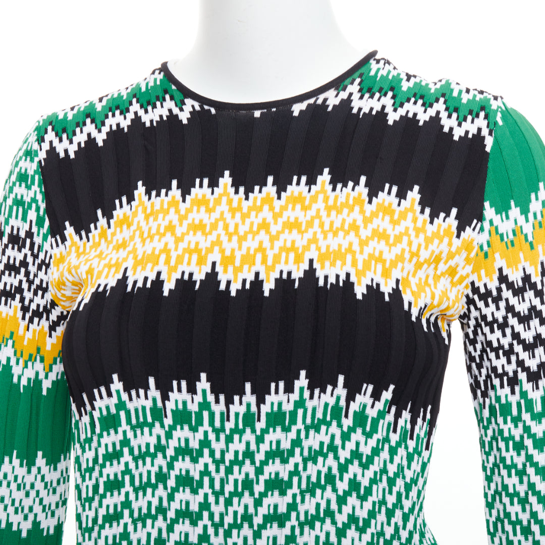 Celine Chevron Knit Sweater - Back view