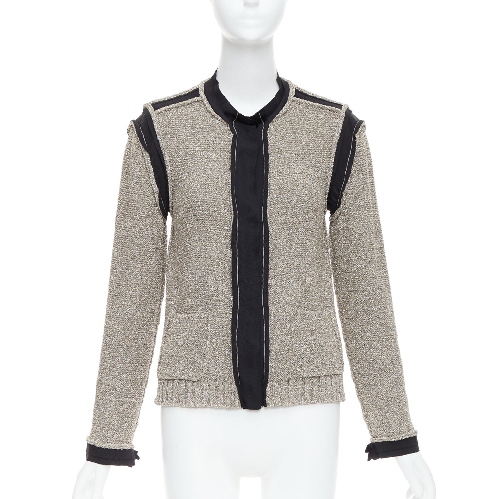 Lanvin Metallic Long Cardigan