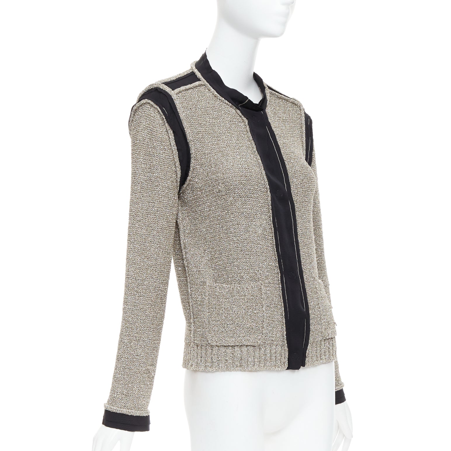 Lanvin Metallic Long Cardigan - 4