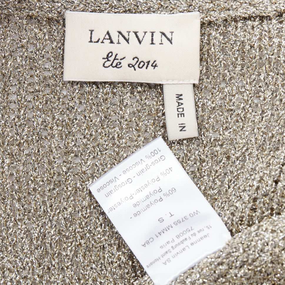 Lanvin Metallic Long Cardigan - Image 11