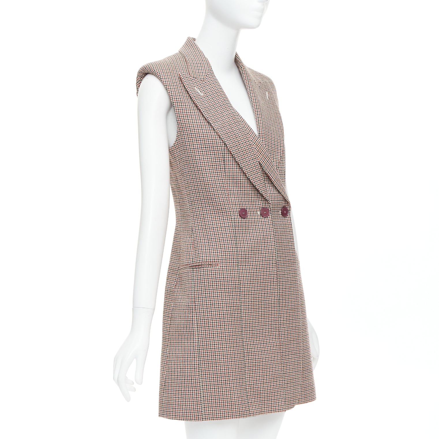 Stella Mccartney Houndstooth Blazer Dress - 4