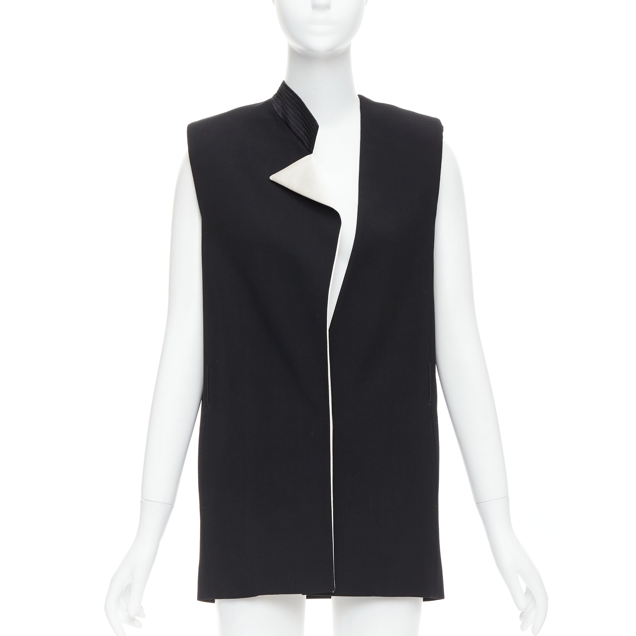 Lanvin Black Padded Boxy Vest