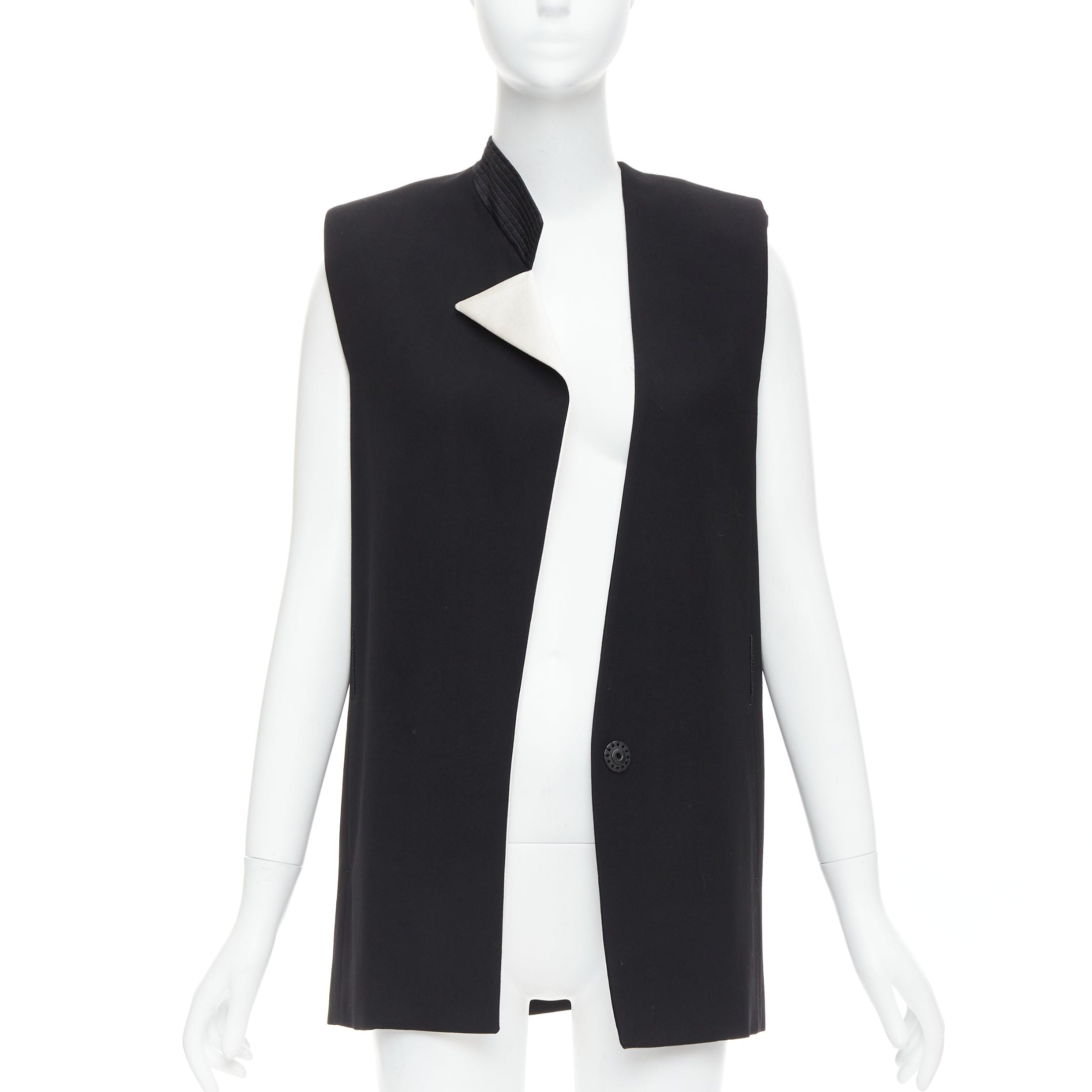 Lanvin Black Padded Boxy Vest - Image 6