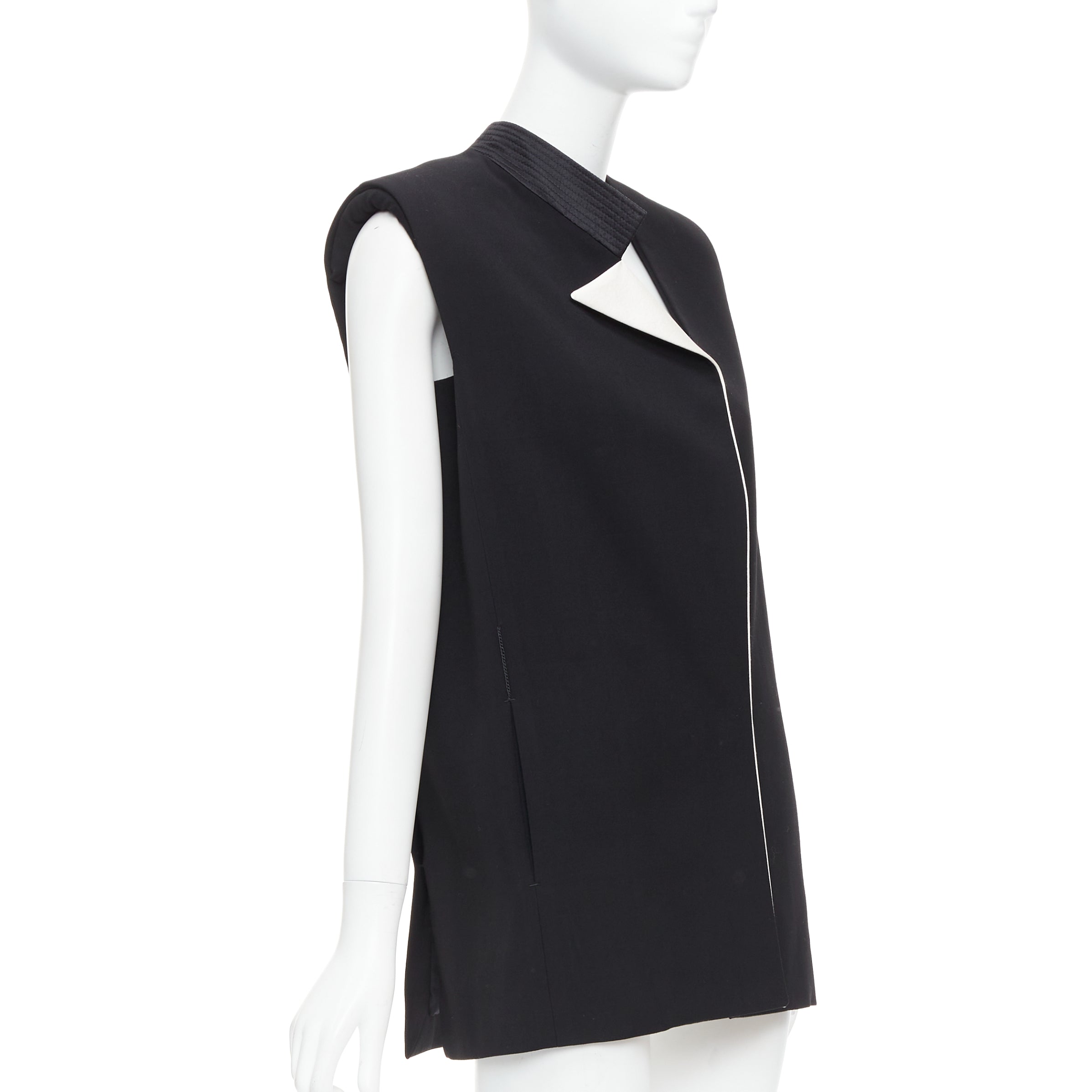 Lanvin Black Padded Boxy Vest - 4