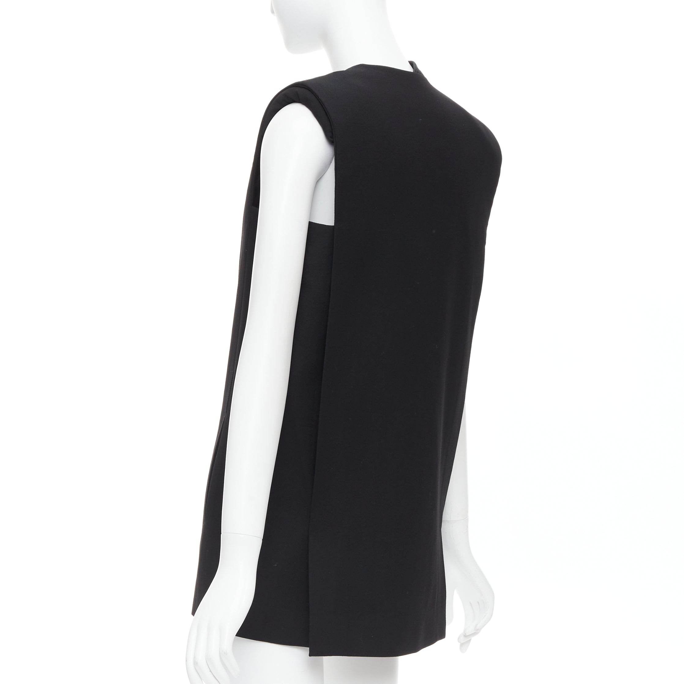 Lanvin Black Padded Boxy Vest - Detail 2