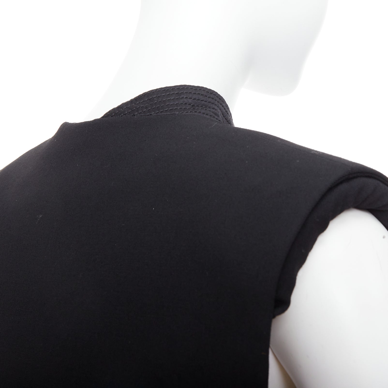 Lanvin Black Padded Boxy Vest - Image 10
