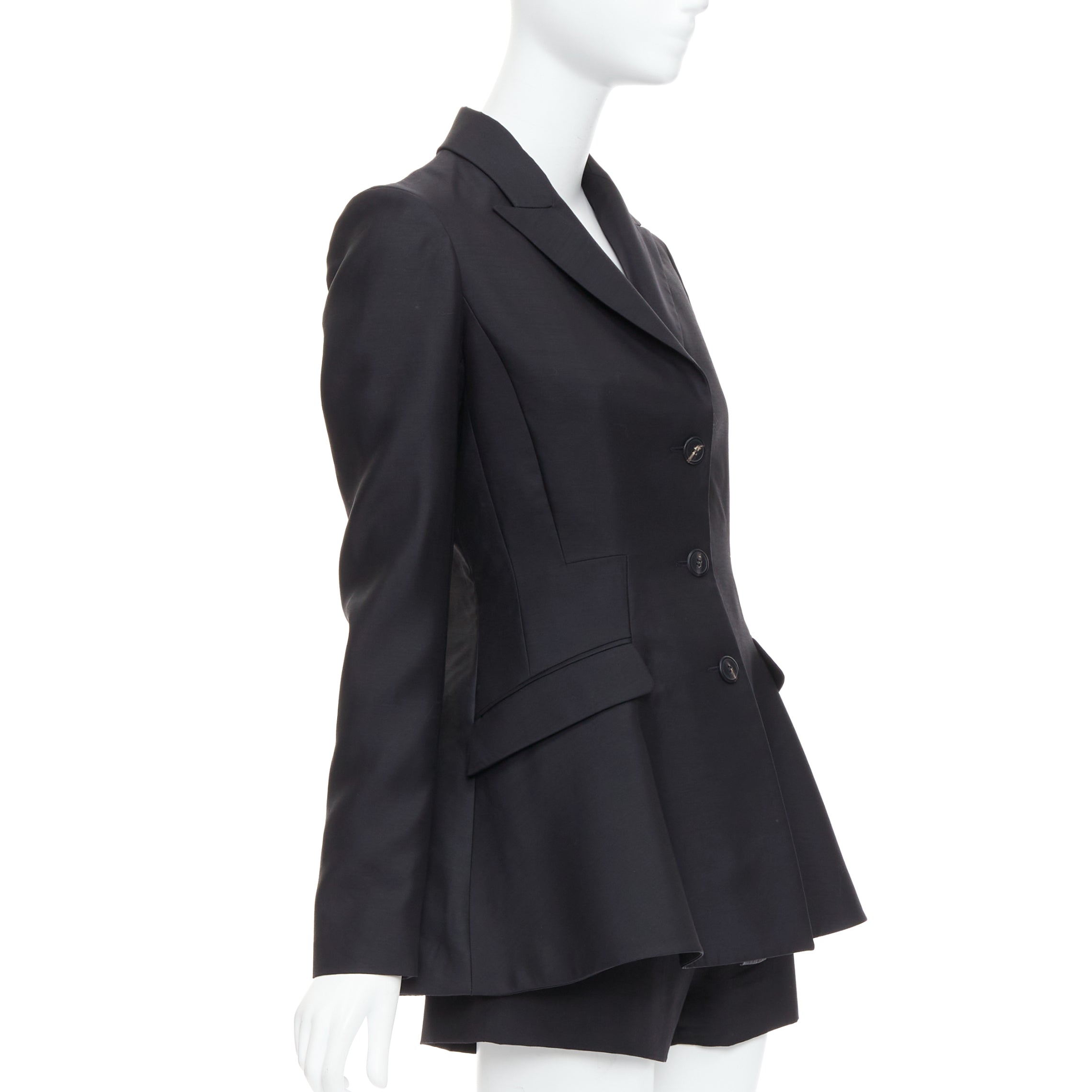 Dior Black Bar Jacket Short Set - Side view