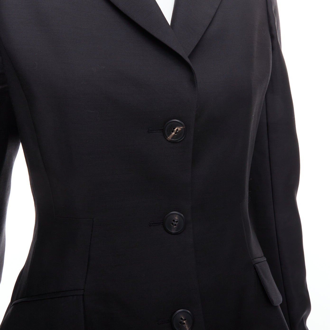 Dior Black Bar Jacket Short Set - Image 12