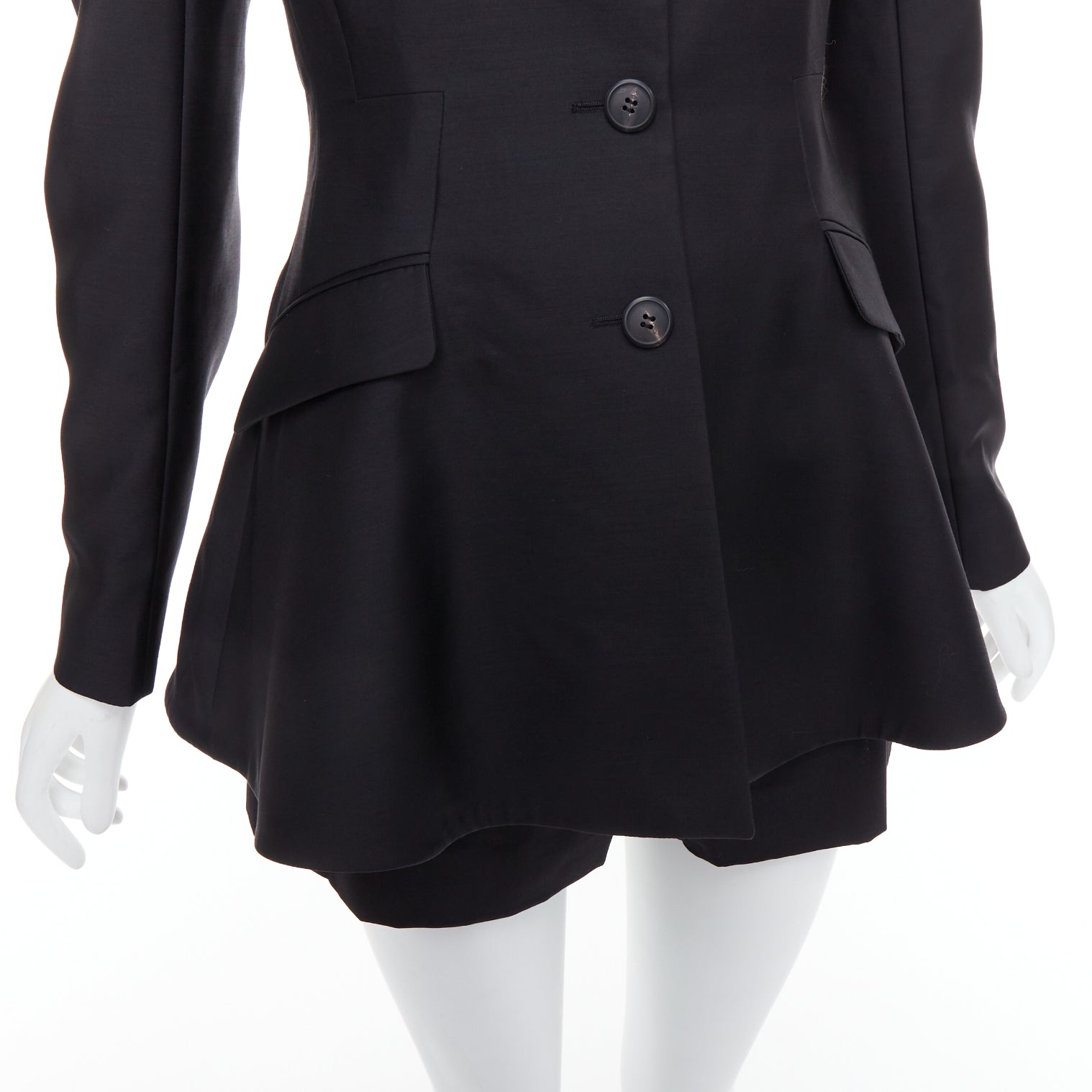 Dior Black Bar Jacket Short Set - Image 13