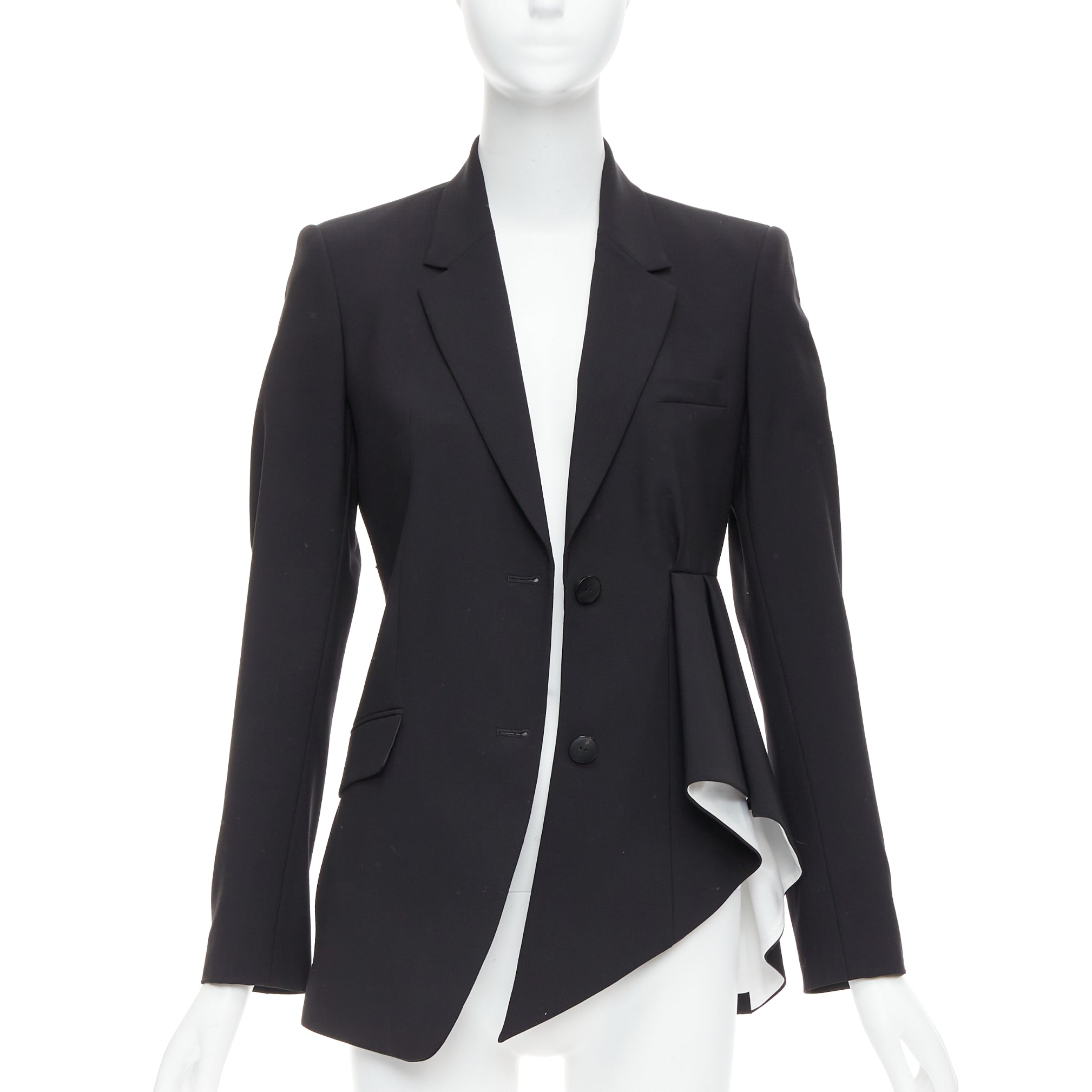 Theory Black Pleated Side Blazer - Image 6