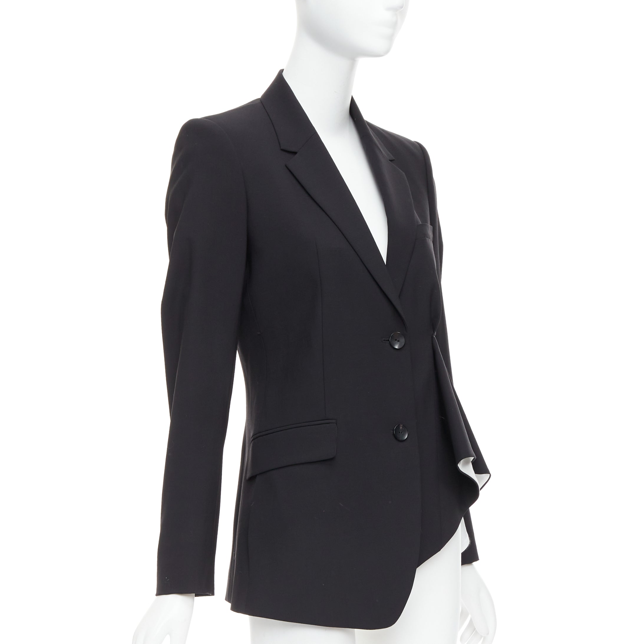 Theory Black Pleated Side Blazer - 4