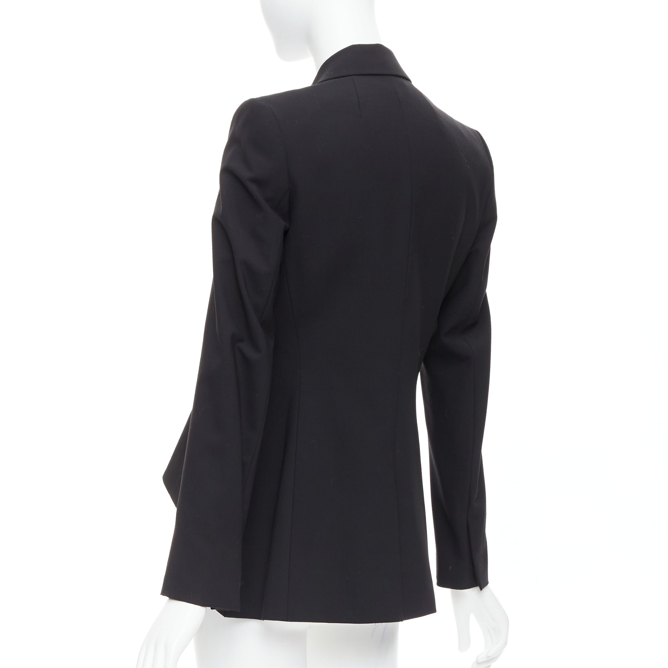 Theory Black Pleated Side Blazer - Detail 2
