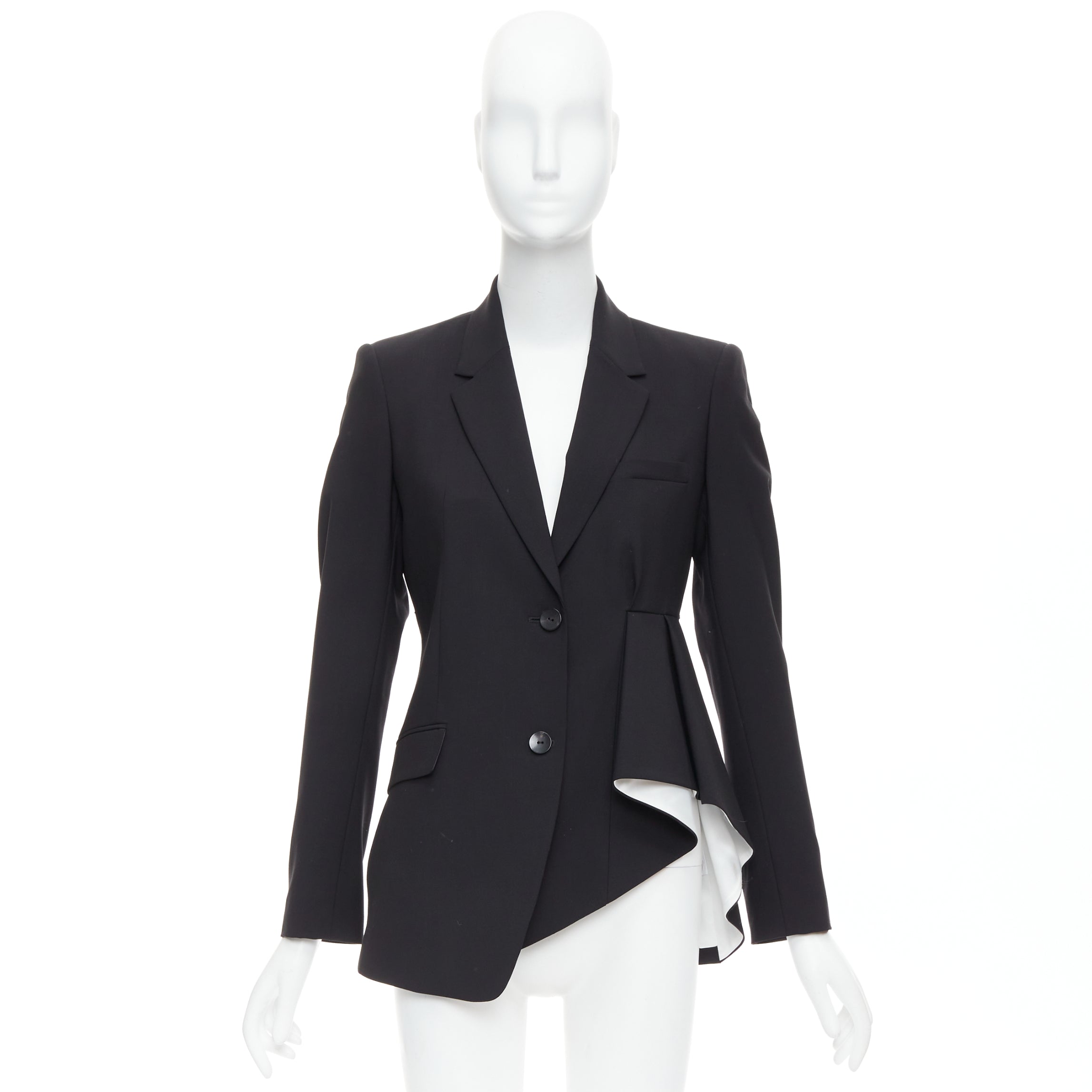 Theory Black Pleated Side Blazer - Image 12