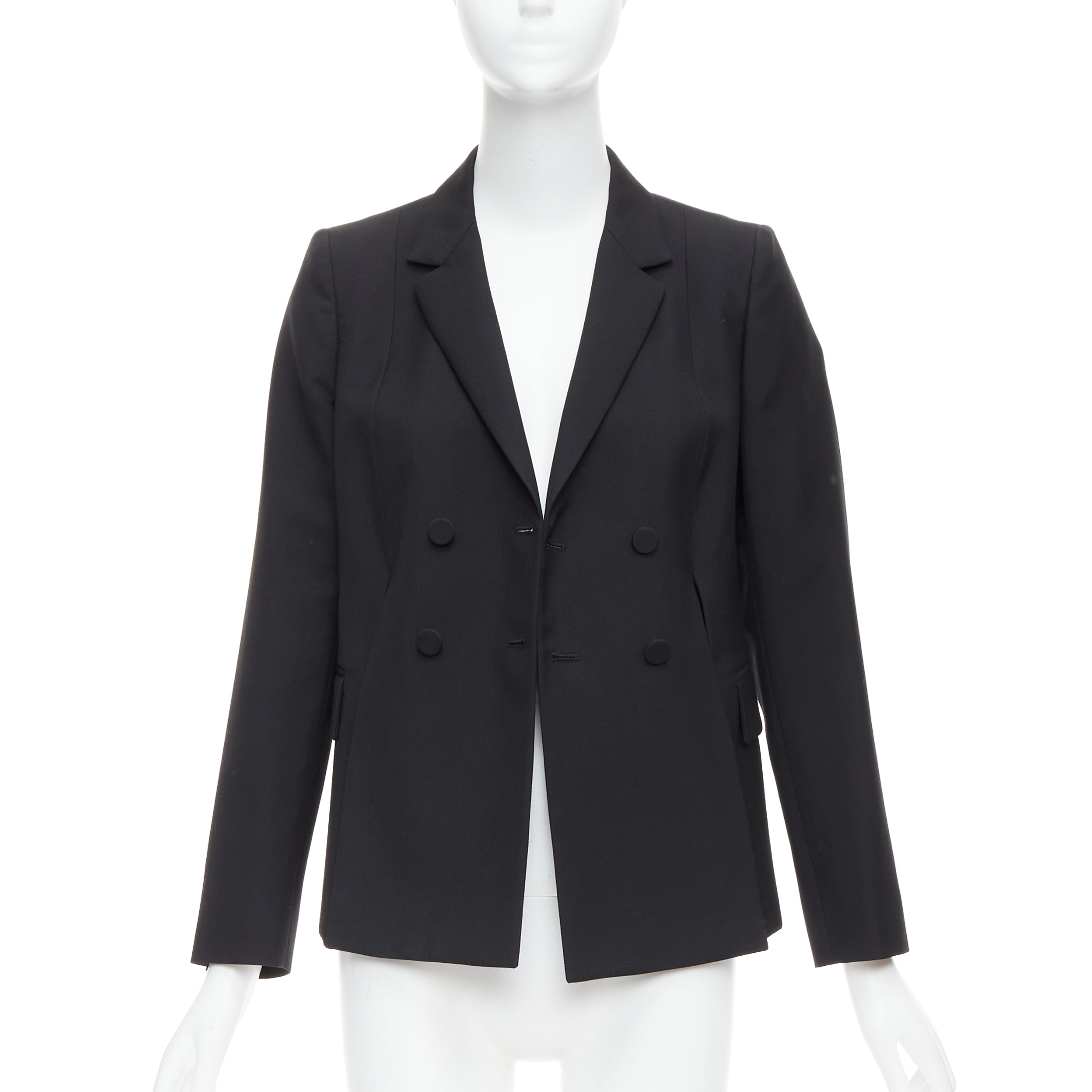 Ports 1961 Black Padded Shoulder Blazer - Image 6