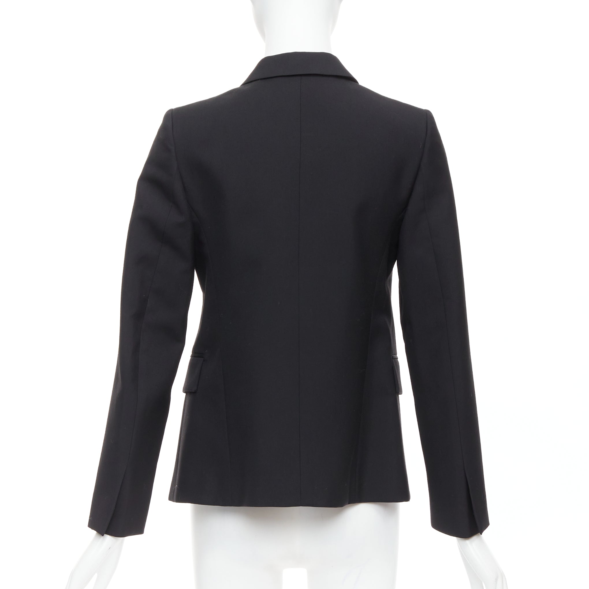 Ports 1961 Black Padded Shoulder Blazer - Detail 1