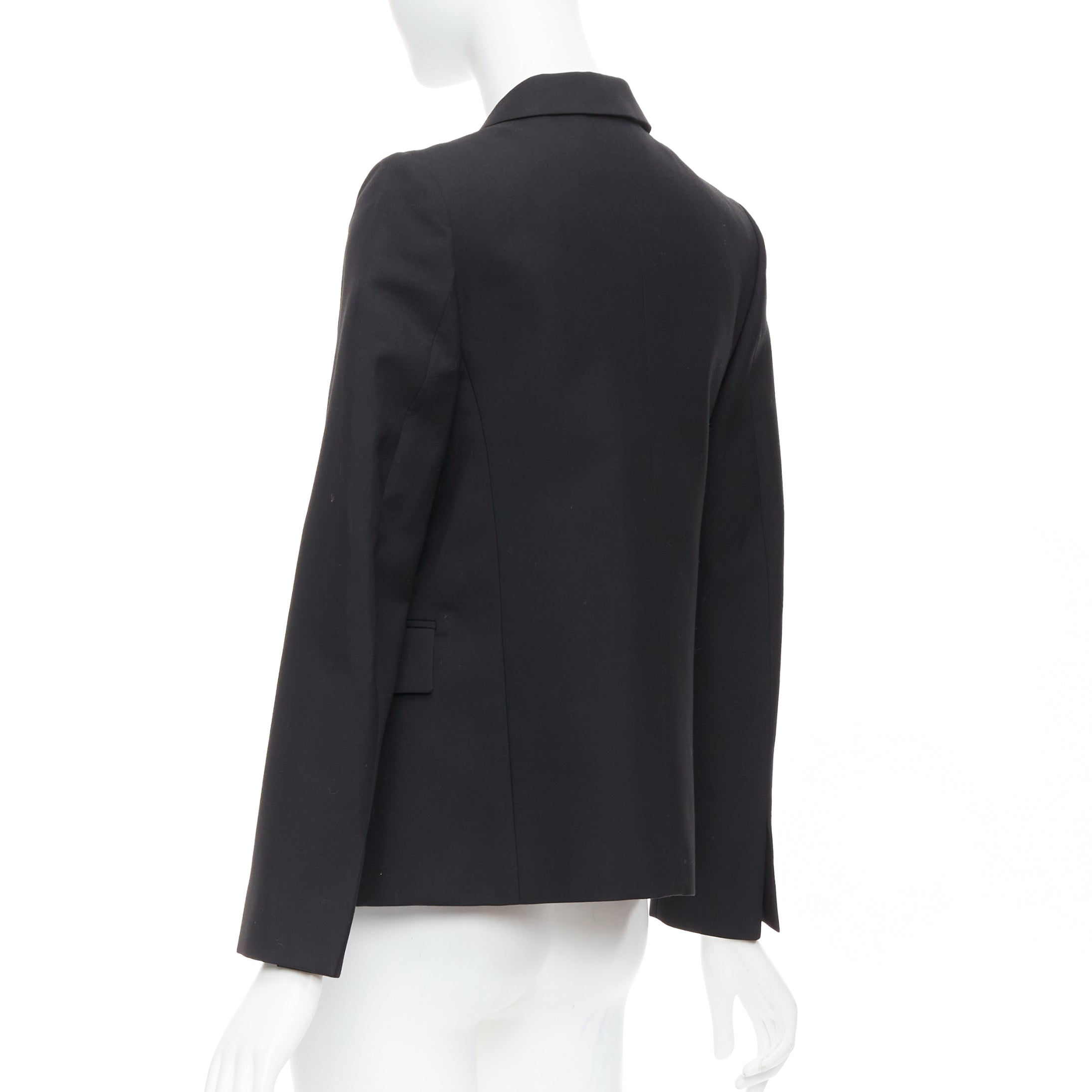 Ports 1961 Black Padded Shoulder Blazer - Detail 2
