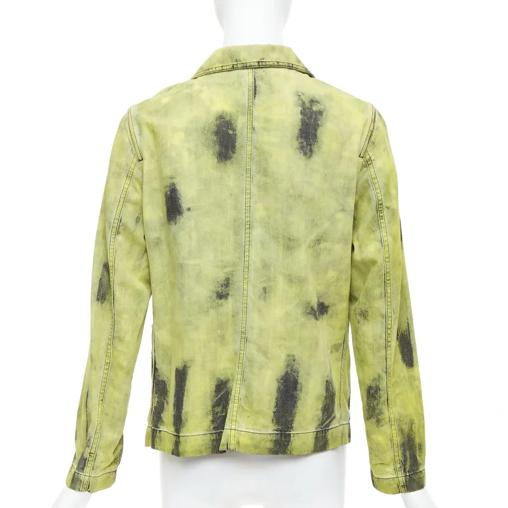 Dior Green Tie Dye Overshirt Green Cotton Never worn - Box View