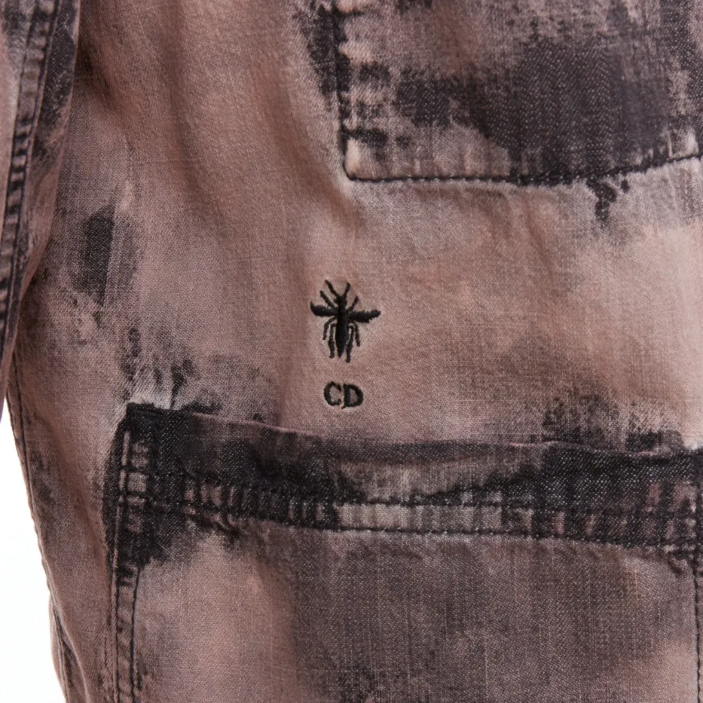 Dior Purple Tie Dye Overshirt Purple Cotton Never worn - Back View