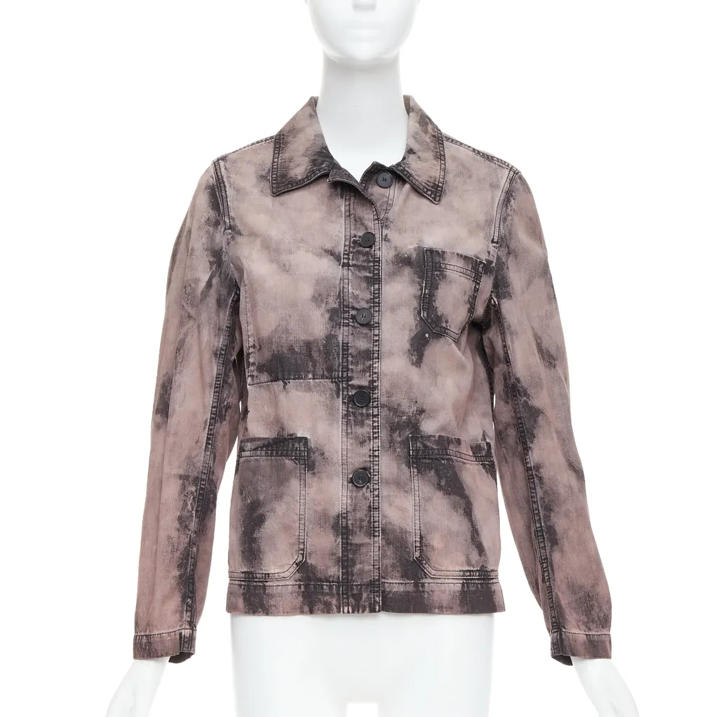 Dior Purple Tie Dye Overshirt Purple Cotton Never worn - Inside View