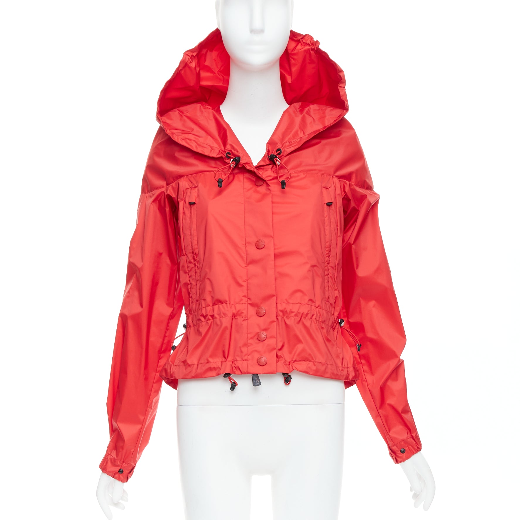Moncler Red Oversized Windbreaker