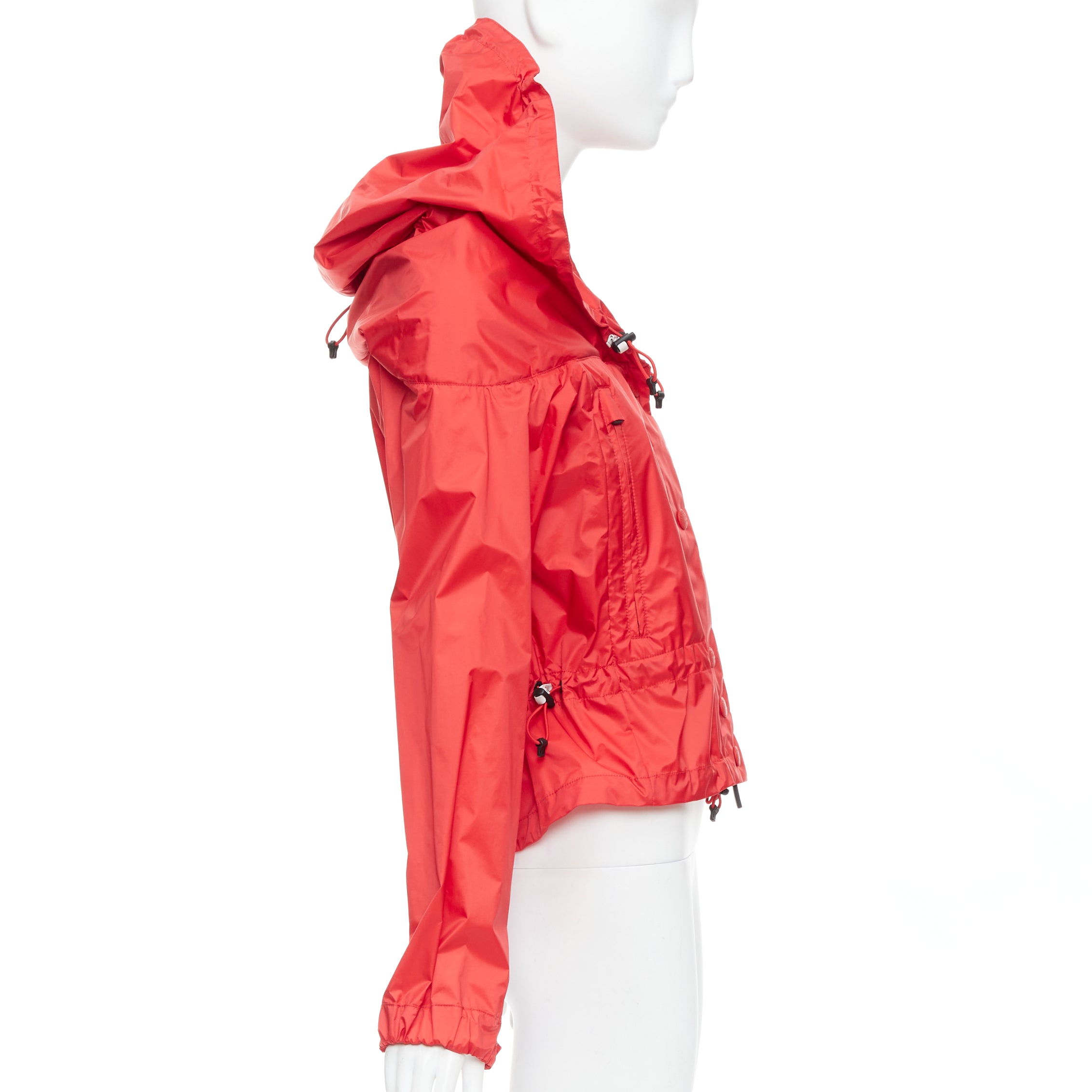 Moncler Red Oversized Windbreaker - Side view