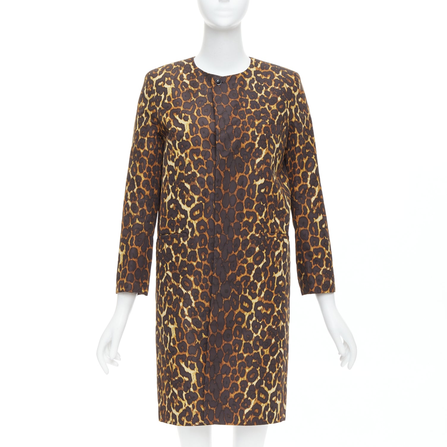 Toga Brown Leopard Shoulder Coat