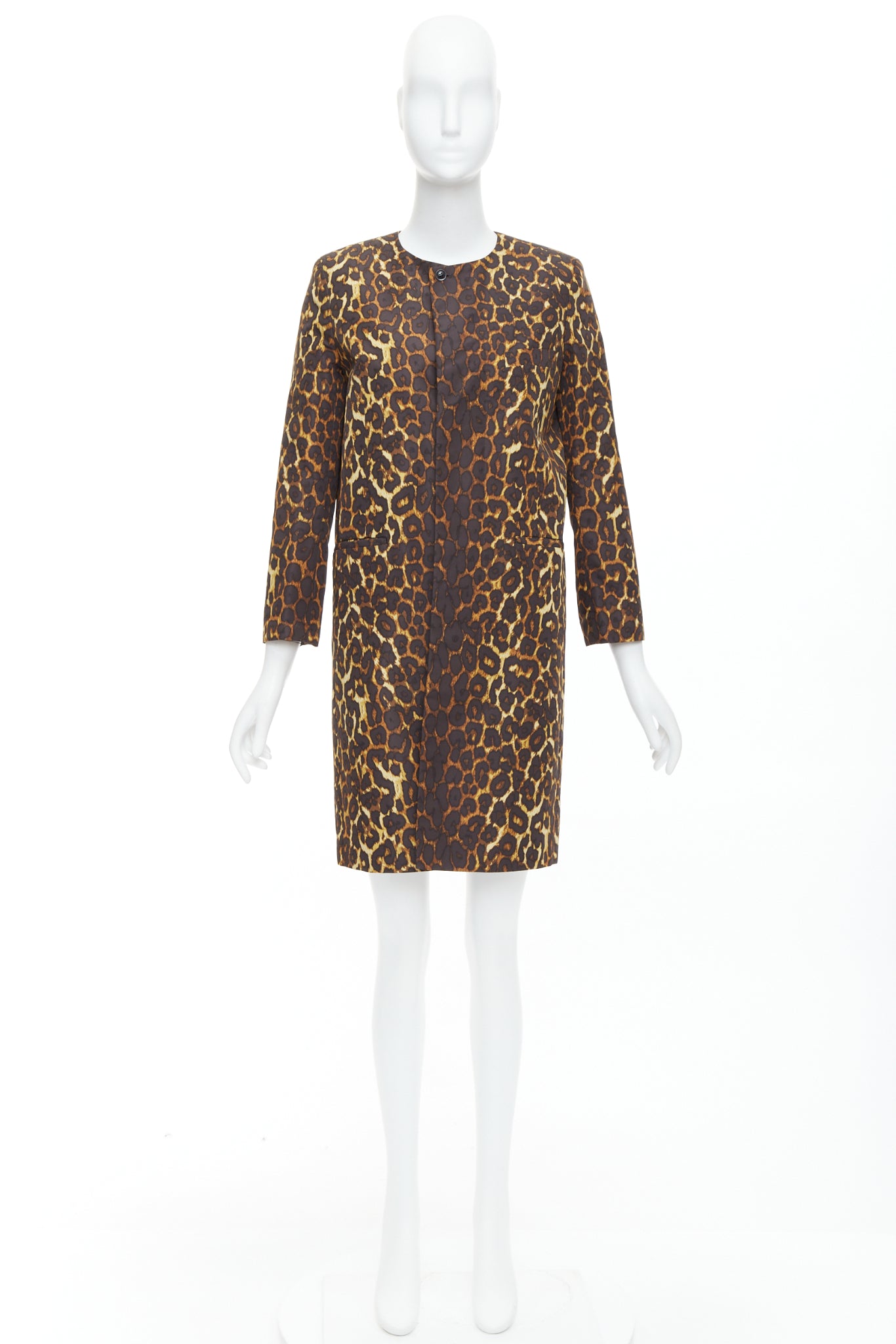 Toga Brown Leopard Shoulder Coat - Image 12