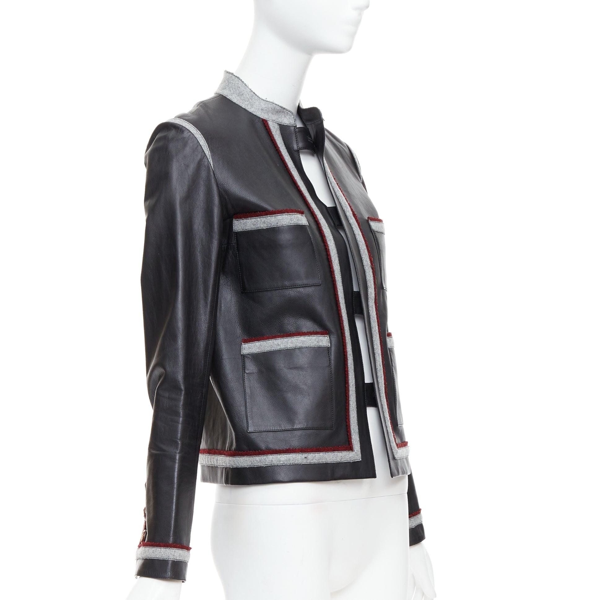 Chanel Wool Trim Pocket Jacket - Image 6