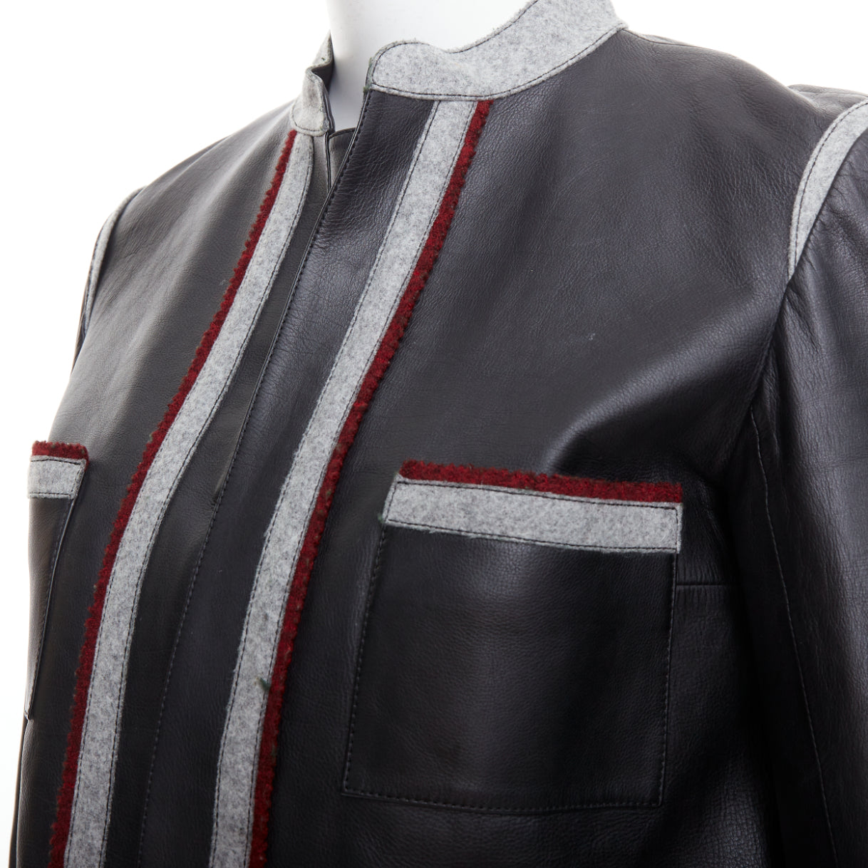 Chanel Wool Trim Pocket Jacket - Detail 2