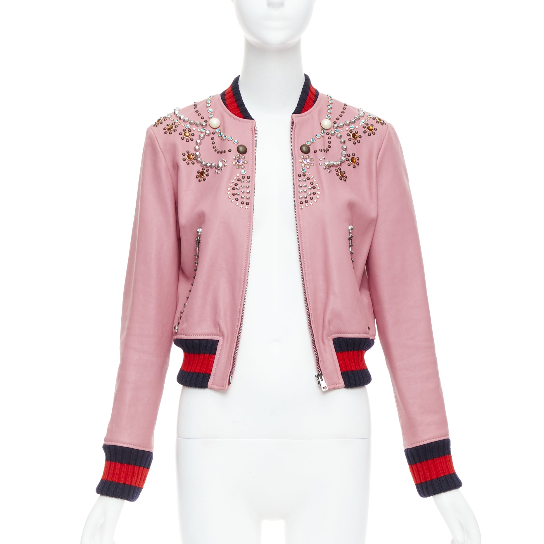 Gucci Pearl Trim Bomber - Image 6
